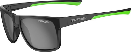 Изображение TIFOSI Okulary TIFOSI SWICK POLARIZED satin black/neon (1 szko Smoke 15,4% transmisja wiata) (NEW)
