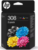 Picture of Tinte kasete HP 308 Black/Colour Combo 2 pack