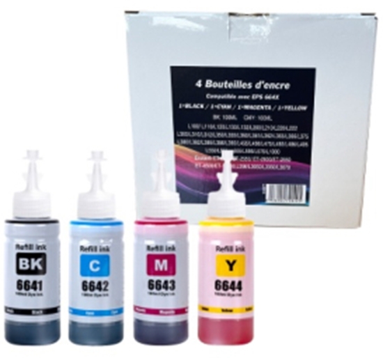 Picture of Tintes kārtridžs GenerInk Epson Ecotank 664 C13T664640 komplekts