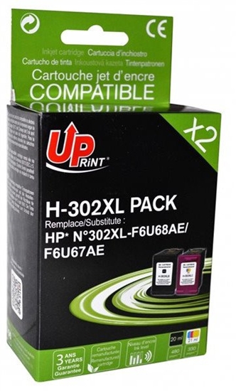 Picture of Tintes krtrids UPrint HP 302XL Multipaka H-302XL-PACK-UP