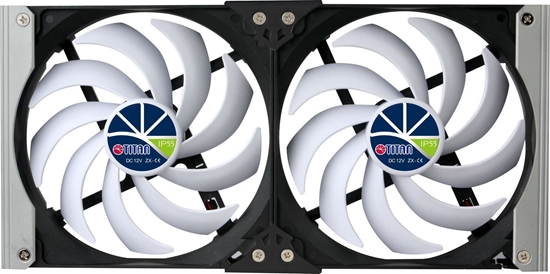 Изображение Titan Titan TTC-SC20(A)+ Dual Fridge Fan 92x25mm IP55, Timer Mode, with Integrated Rectifier