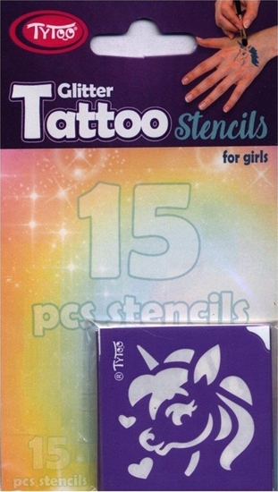 Picture of TyToo TYTOO ZESTAW SZABLON?W DO TATUA?Y KONIE I JEDNORO?CE 15 EL.