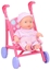 Attēls no TOY DOLL BABY WITH STROLLER 20CM