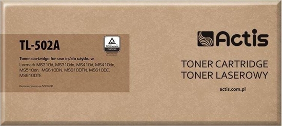 Picture of Toner Actis TL-502A Black Zamiennik 50F2H00 (TL-502A)