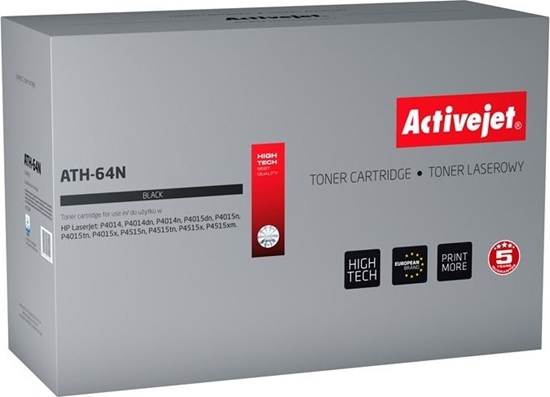Picture of Toner Activejet Activejet Toner Activejet ATH-64N (zamiennik HP 64A CC364A; Supreme; 10000 stron; czarny)