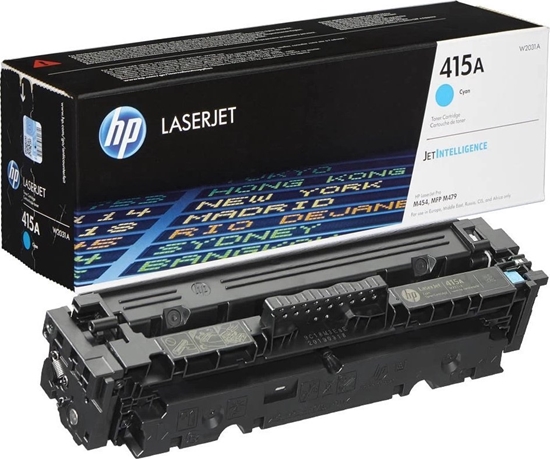 Picture of Toner Asus for laser printers, 2100 pages Compatible new TopJet Hewlett-Packard W2031/415A, Cyan