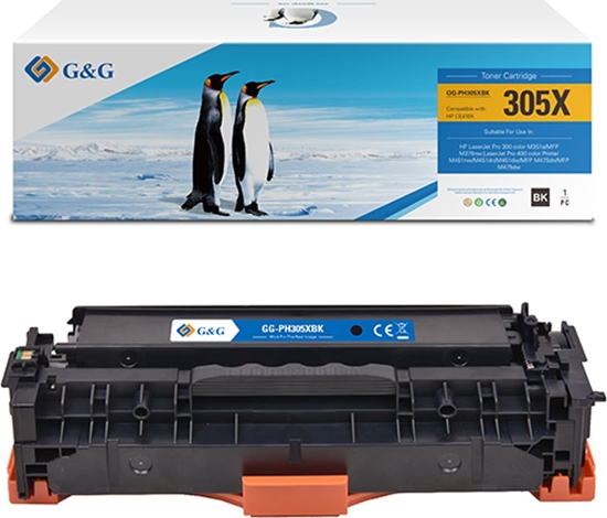 Изображение Toner G&G G&G kompatybilny toner z HP CE410X, NT-PH305XBK(CE410X), HP 305X, black, 4000s