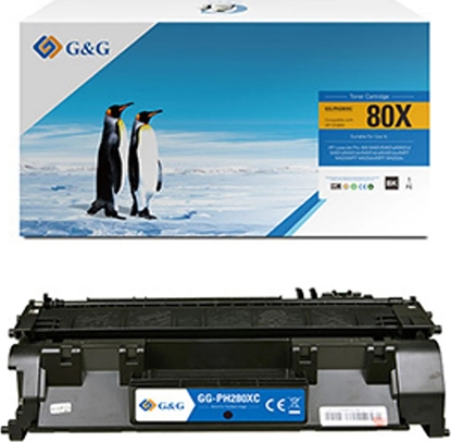 Picture of Toner G&G G&G kompatybilny toner z HP CF280X, NT-PH280XC, HP 80X, black, 6900s