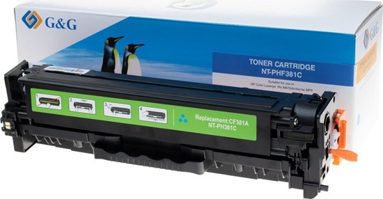 Picture of Toner G&G G&G kompatybilny toner z HP CF381A, NT-PHF381C, HP 312A, cyan, 2700s