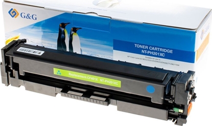 Изображение Toner G&G G&G kompatybilny toner z HP CF401X, NT-PH201XC, HP 201X, cyan, 2300s