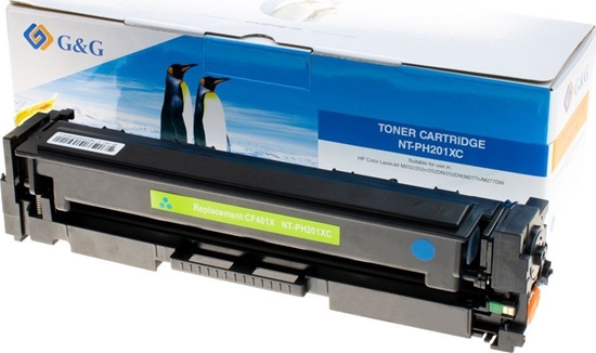 Picture of Toner G&G G&G kompatybilny toner z HP CF401X, NT-PH201XC, HP 201X, cyan, 2300s