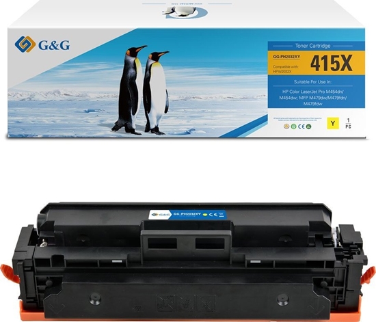 Picture of Toner G&G G&G kompatybilny toner z HP W2032X, NT-PH2032XFY, HP 415X, yellow, 6000s, high capacity