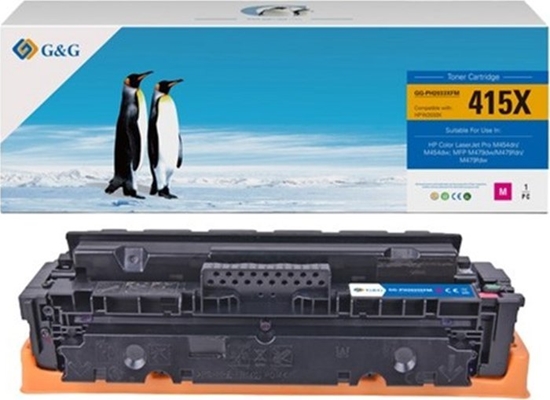 Picture of Toner G&G G&G kompatybilny toner z HP W2033X, NT-PH2033XFM, HP 415X, magenta, 6000s, high capacity