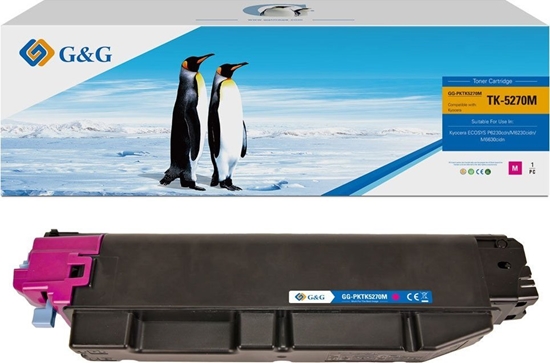 Picture of Toner G&G G&G kompatybilny toner z Kyocera TK5270M, NT-PKTK5270M, magenta, 6000s