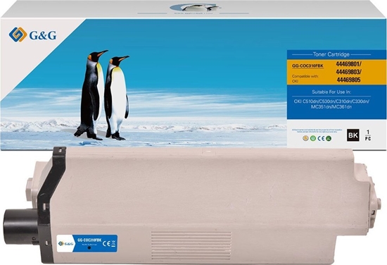 Picture of Toner G&G G&G kompatybilny toner z OKI 44469803, NT-COC310FBK, black, 3500s