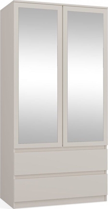 Attēls no Topeshop Dua szafa z lustrem, Malwa, 90x50x180 cm, kaszmir