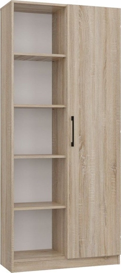 Picture of Topeshop Duy rega póotwarty, 10 póek, 80x30x182 cm, db sonoma