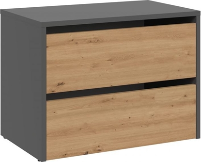 Изображение Topeshop Szafka na buty, Modo, 60x36x44 cm, antracyt, db artisan