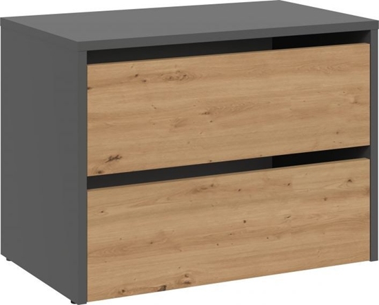 Picture of Topeshop Szafka na buty, Modo, 60x36x44 cm, antracyt, db artisan