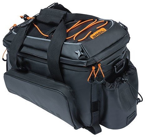 Picture of Torba na baganik BASIL MILES TARPAULIN TRUNKBAG XL PRO 9-36L, 100% wodoodporna black orange (bez pytki mocujcej) (NEW 2024)