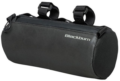 Attēls no Torba na kierownic BLACKBURN GRID HANDLEBAR BAG black, wodoodporna, odblaskowa, 1,2L (NEW 2025)