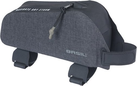 Picture of Torba na ram BASIL NAVIGATOR STORM, Paski Velcro, 0,8L, Wodoodporna, Czarna (NEW 2025)