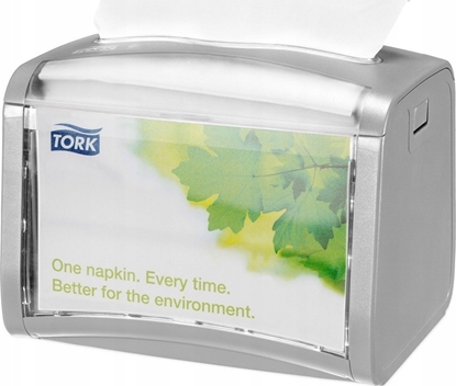 Attēls no Tork Dispenser Tork XPN Bordmodel Lys grå til Serviet N4,1 Stk