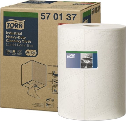 Picture of Tork Tork - Czyciwo wókninowe do cikich zabrudze, 1-warstwowe, premium - Biae