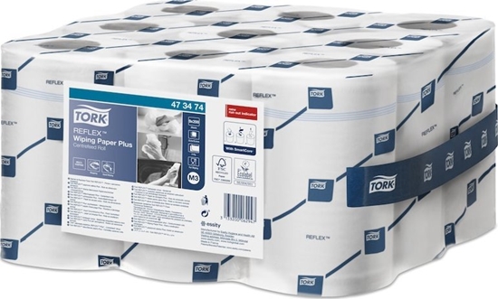 Picture of Tork Tork Reflex - Czyciwo papierowe w roli do rednich zabrudze, 1-warstwowe, M3, advanced - Biae