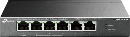 Picture of TP-Link 6-Port Gigabit Desktop Switch with 3-Port PoE+ and 1-Port PoE++