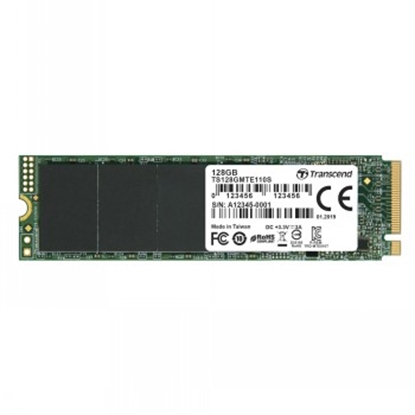 Изображение Dysk SSD Transcend 110S 128GB M.2 2280 PCI-E x4 Gen3 NVMe (TS128GMTE110S)
