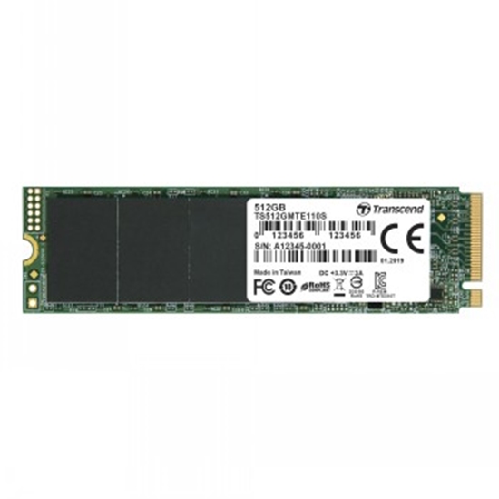 Picture of Transcend SSD MTE110S      512GB NVMe PCIe Gen3 x4