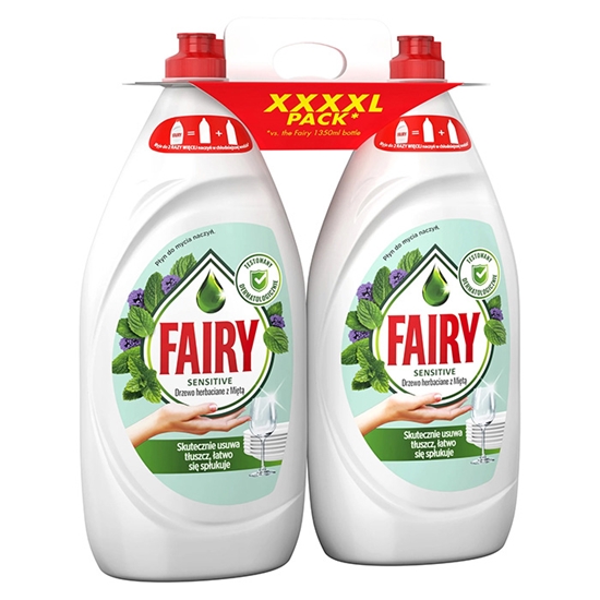 Picture of Trauku mazg.līdz. Fairy sensitive tea tree & mint 2x1350ml