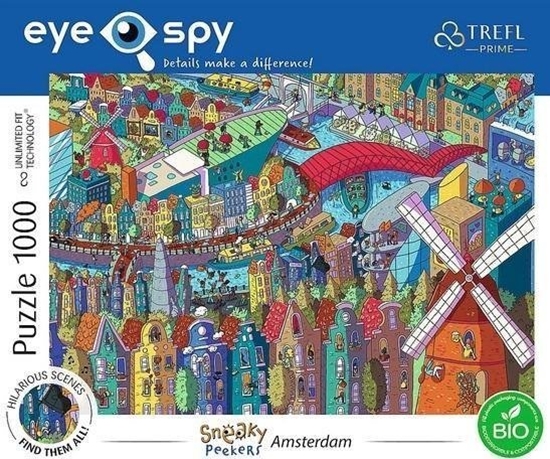 Picture of Trefl Puzzle 1000 Eye-Spy Sneaky Peekers Amsterdam TREFL
