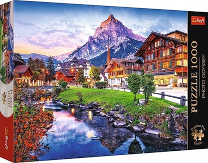 Attēls no Trefl Puzzle 1000 elementów Premium Plus Quality Alpejskie miasteczko, Szwajcaria