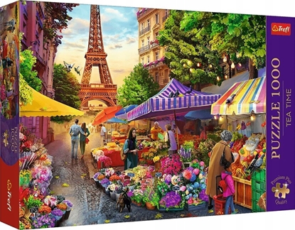 Изображение Trefl Puzzle 1000 elementów Premium Plus Quality Targ kwiatowy, Pary