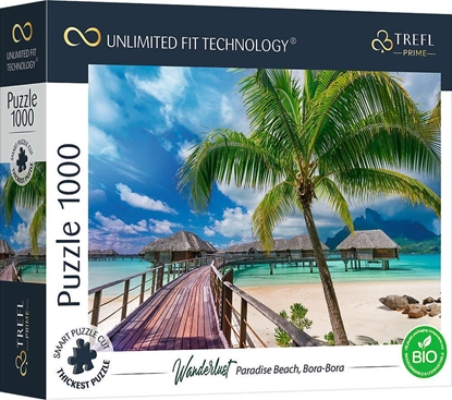 Attēls no Trefl Puzzle 1000 Paradise Beach Bora-Bora Unlimited Fit Technology