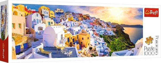 Picture of Trefl Puzzle 1000el Panorama Zachód soca na Santorini, Grecja 29054 Trefl