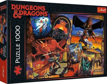 Attēls no Trefl Puzzle 1000el Pocztki Dungeons & Dragons 10739 Trefl
