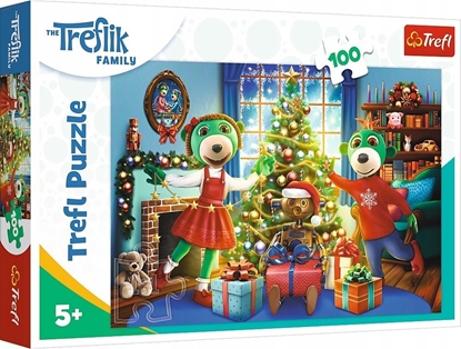 Attēls no Trefl PUZZLE 100EL TREFL ZIMOWE TREFLIKI PUD12