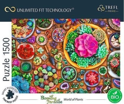 Attēls no Trefl Puzzle 1500 element?w UFT Blooming Paradise World of Plants