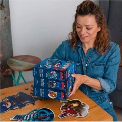 Attēls no Trefl Puzzle 160 elementów Puzzle drewniane konturowe Odwany Iron Man