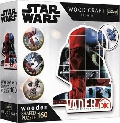 Attēls no Trefl PUZZLE 160EL TREFL WOOD CRAFT STAR WARS VADER PU