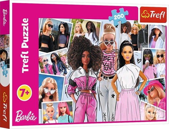 Изображение Trefl Puzzle 200 element?w W ?wiecie Barbie