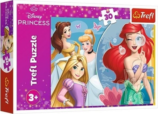 Изображение Trefl Puzzle 30 elementów Pikny dzie ksiniczek Disney Princess