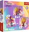Изображение Trefl Puzzle 3w1 Poznaj wesoe Trolle Trolls 3 34870 Trefl
