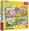Picture of Trefl Puzzle 4w1 - Podwodne ycie SpongeBoba - cznie 207 elementów (34674)