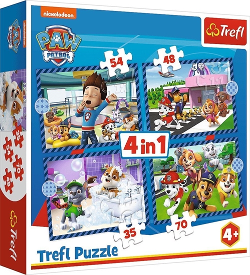 Picture of Trefl Puzzle 4w1 Psie sprawy Psi Patrol Paw Patrol