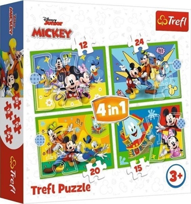 Изображение Trefl Puzzle 4w1 Wród przyjació TREFL