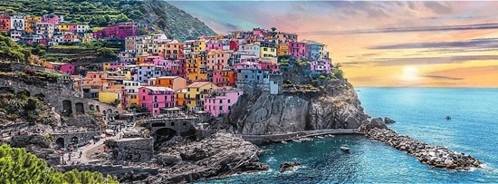 Изображение Trefl PUZZLE 500EL TREFL VERNAZZA O ZACHODZIE PANORAMA